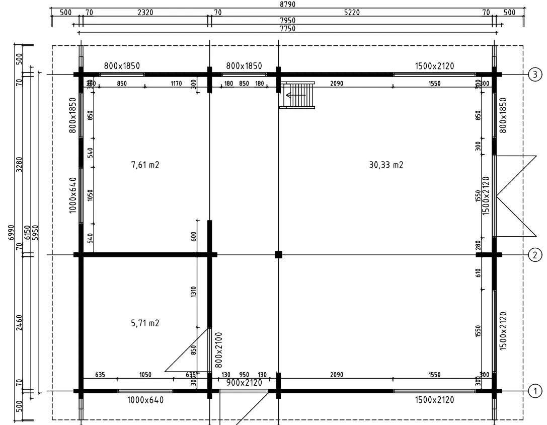 Vakantiehuis Skov 70 – 64m²