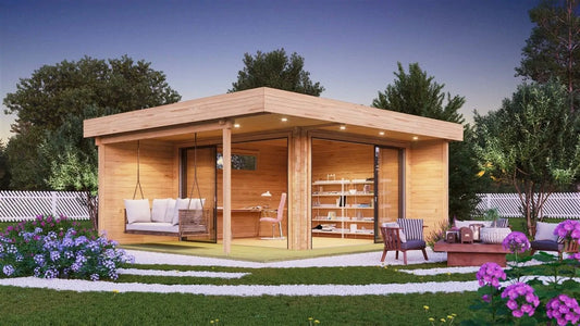 Tuinhuis Alu Relax 70 - 14m² + 13m² (terras)