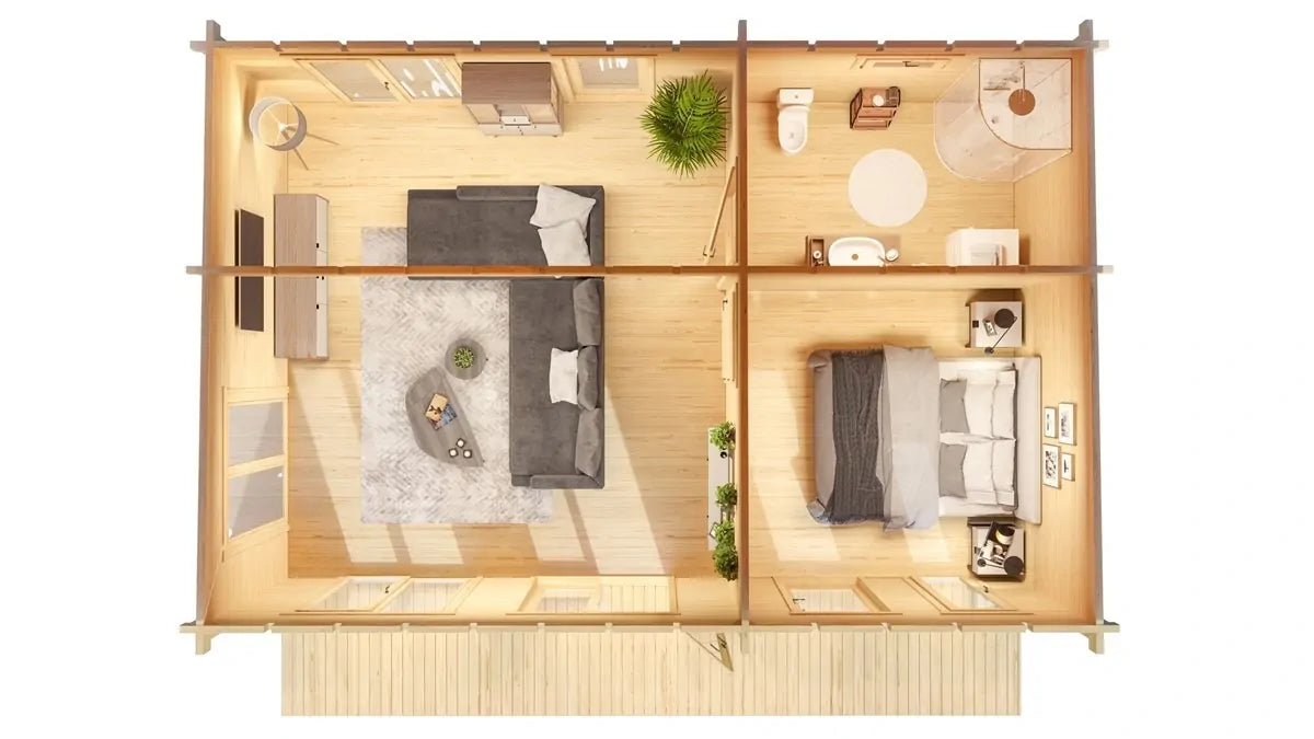 Tuinhuis Henning 70 - 45m²