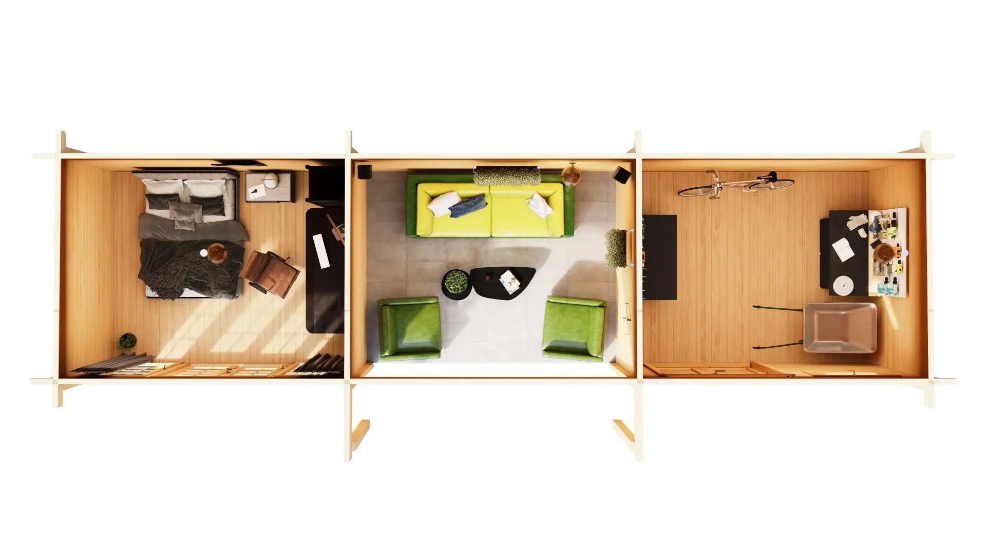 Tiny House Yuna 70 – 21m² + 11m² (Terrasse)