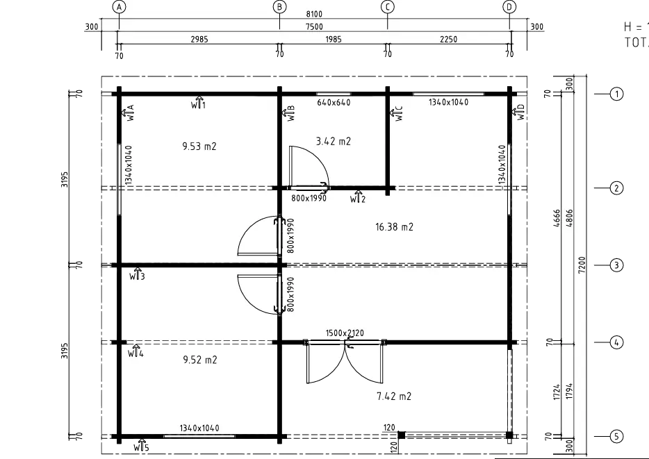 Tuinhuis Malta 70 – 39m² + 7m² (terras)