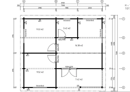 Tuinhuis Malta 70 – 39m² + 7m² (terras)