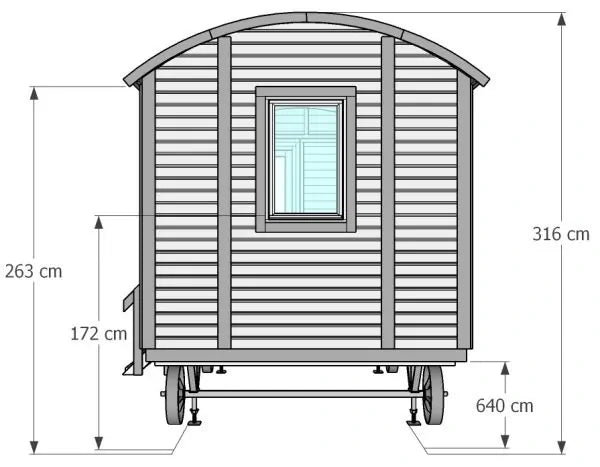 Hipowagen - 13m² + 3m² (terras)