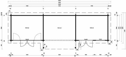 Tuinhuis Yuna 70 – 21m² + 11m² (terras)