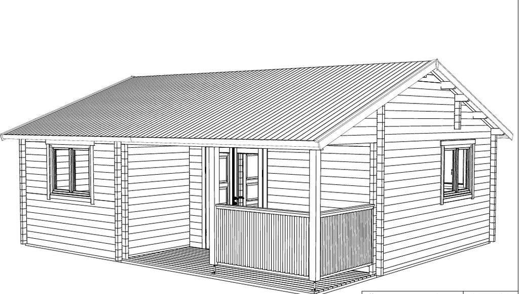 Tuinhuis Malta 70 – 39m² + 7m² (terras)