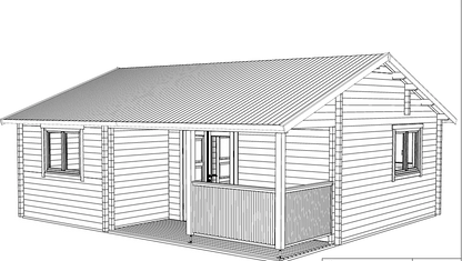 Tuinhuis Malta 70 – 39m² + 7m² (terras)