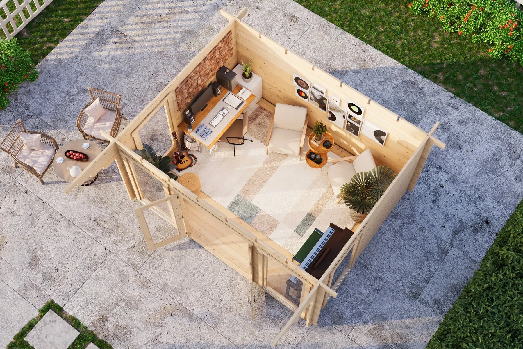 Tuinhuis Barbara 44 A - 4,35 x 3,5 m