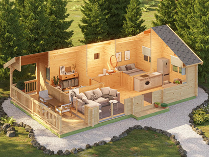 Lodge Garda 90 - 48m² + 14m² (terras)