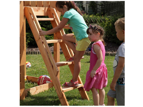 Holzspielturm mit Rutsche GIANT 
