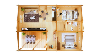 Lodge Bendy 70 - 61m² + 15m² (terras)