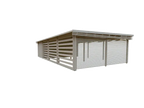 Garage mit Carport BÜSUM | 6,38 x 11,88 Meter