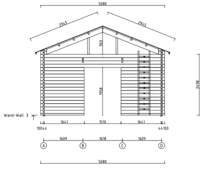 Tuinhuis Regal 44 – 27m² + 9m² (terras)