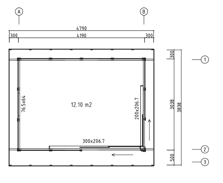 Tuinhuis Annabel 19 C | 4,8 x 3,8 m