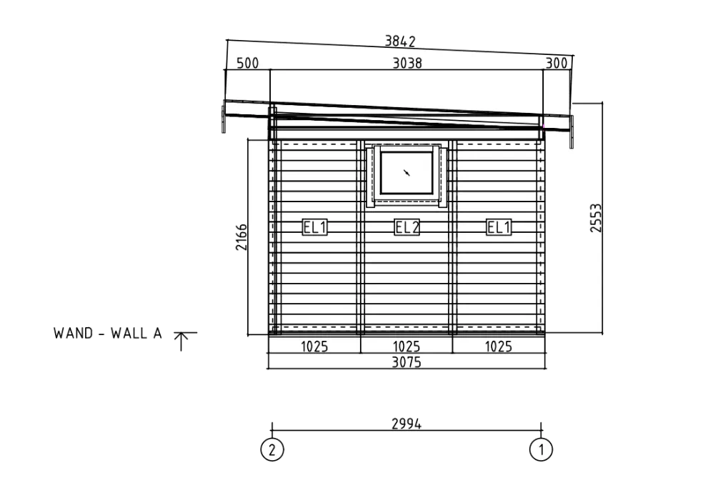 Tuinhuis Annabel 19 C | 4,8 x 3,8 m