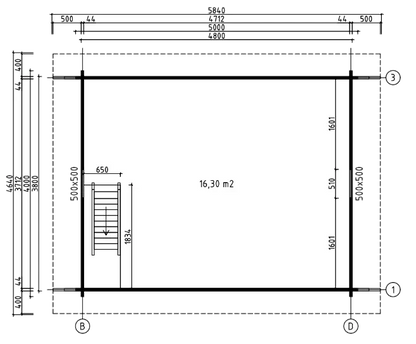 Tuinhuis Avignon 44 – 34 m²
