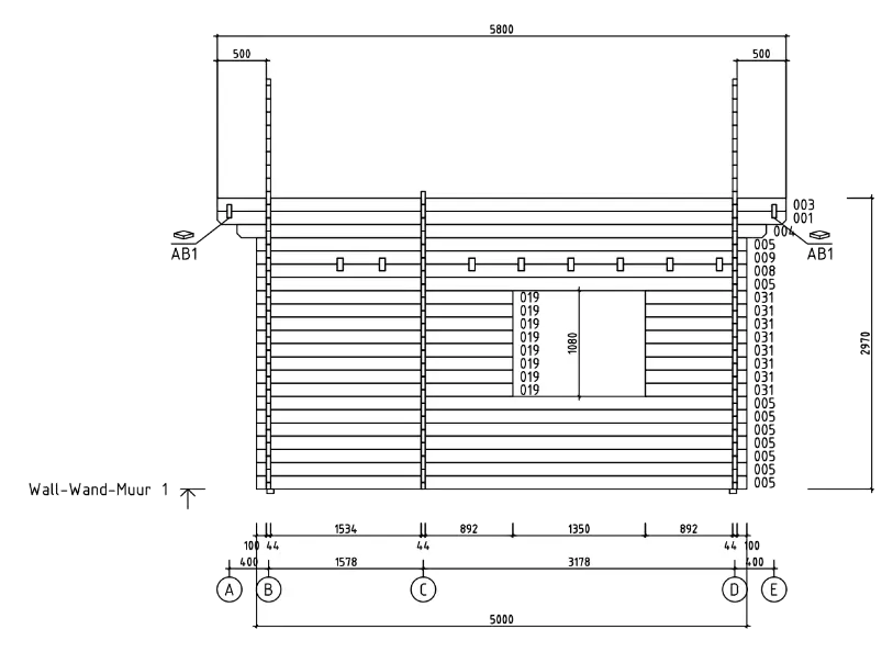 Tuinhuis Avignon 44 – 34 m²