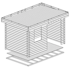 Tuinhuis Sonny 44 | 4,3 x 2,8 m