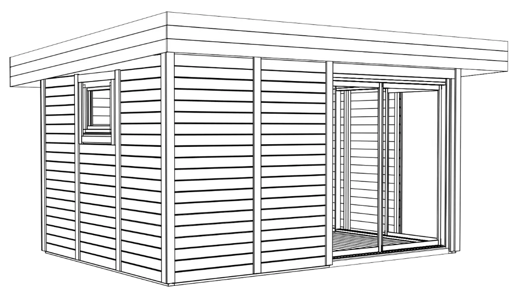 Tuinhuis Annabel 19 C | 4,8 x 3,8 m