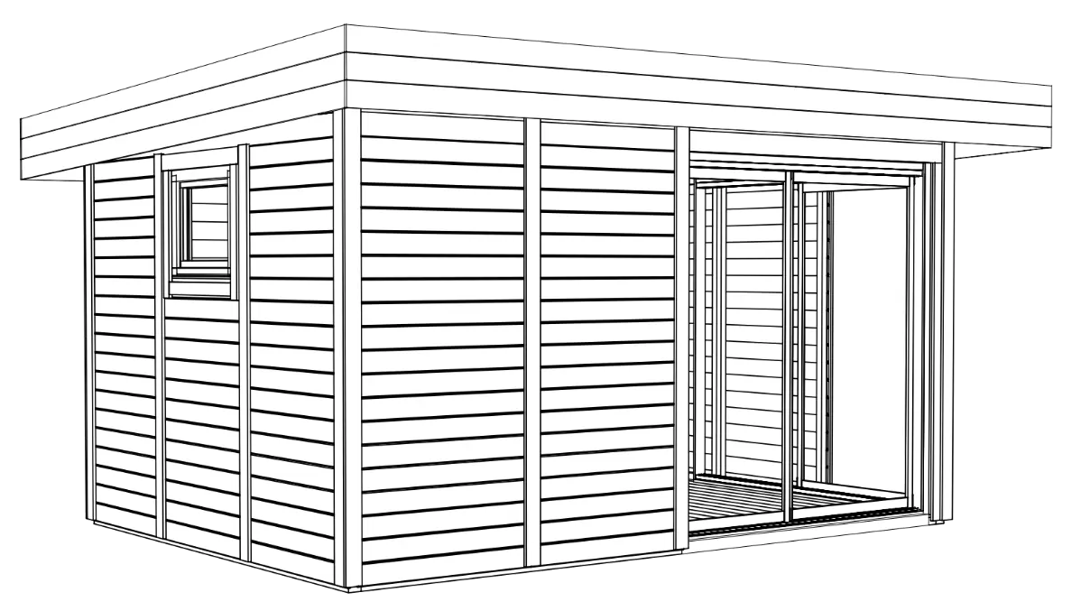 Tuinhuis Annabel 19 C | 4,8 x 3,8 m