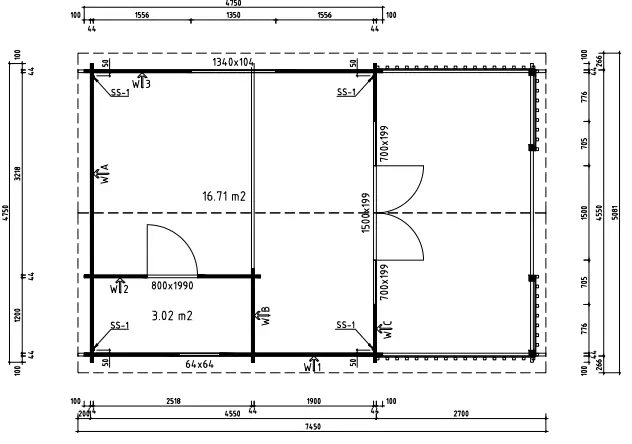 Tuinhuis Nepean 44 – 20m² + 11m² (terras)