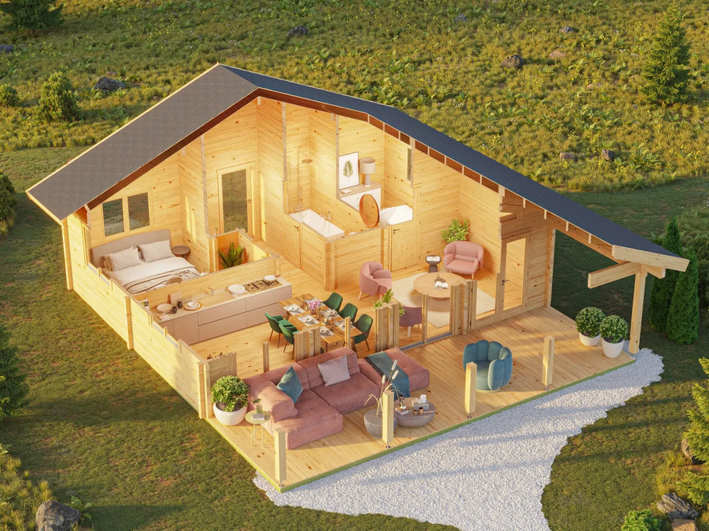 Lodge Caroline 90 - 57m² + 27m² (terras)