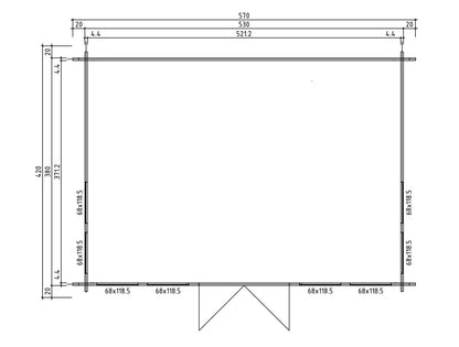 Tuinhuis Londen 44 – 20m²