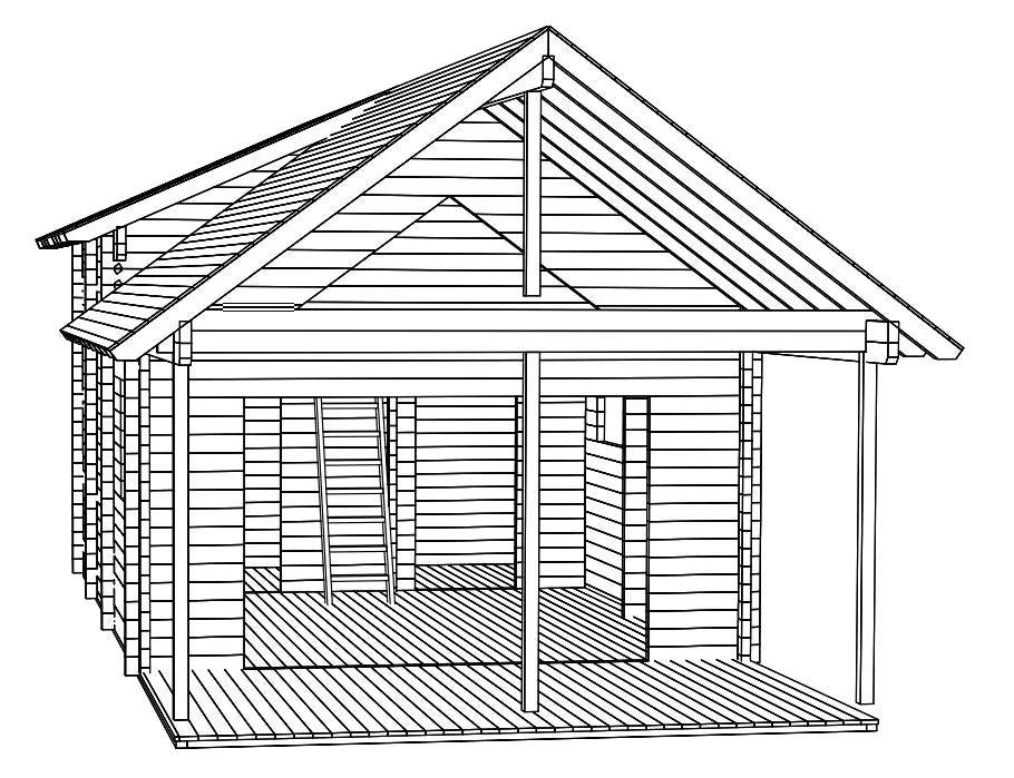Lodge Horizon 70 – 43m² + 14m² (terras)