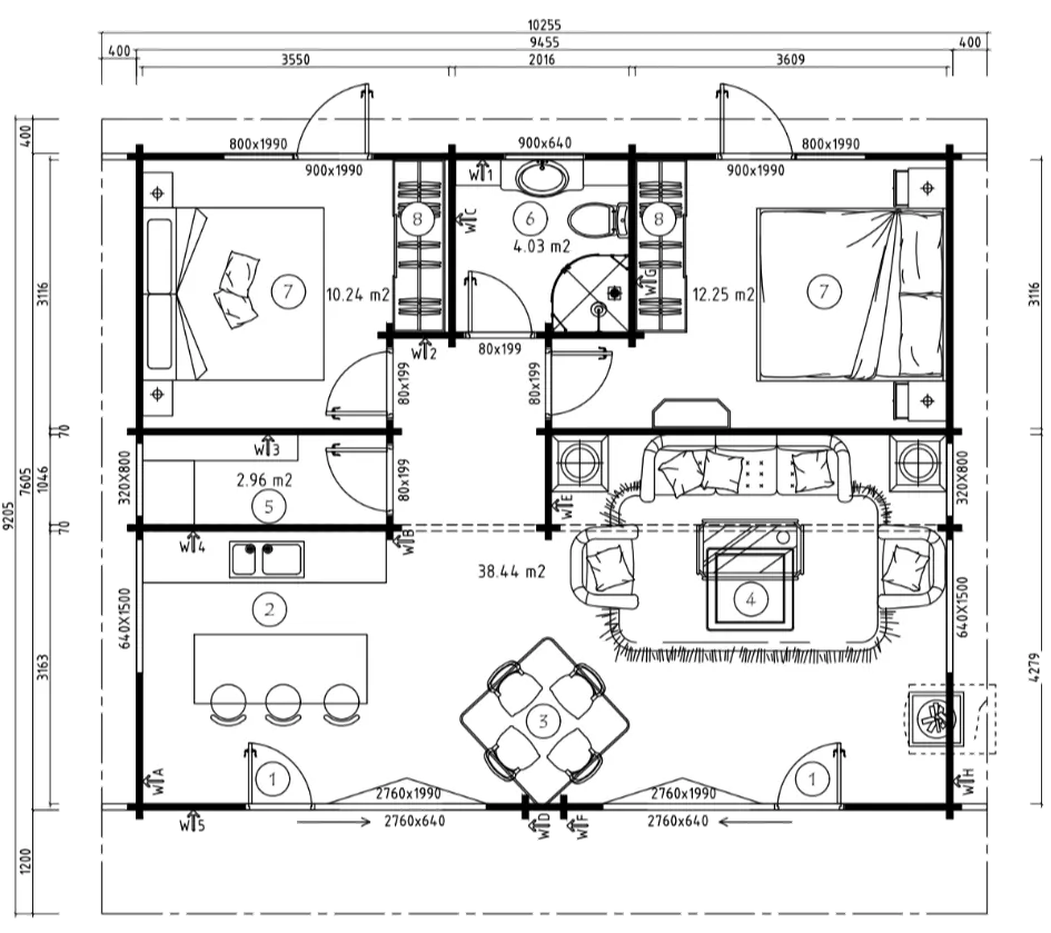 Lodge Darcy 70 - 68 m²
