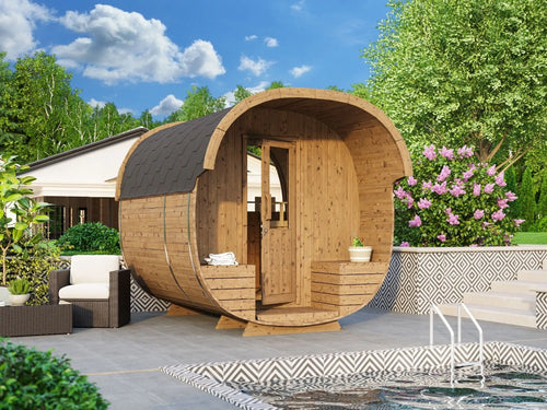 1-kamer Barrel Sauna | Ø 240 cm x 270 cm