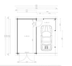 Moderne Garage Gettorf | 5,98 x 5,38 m