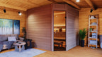 Binnensauna 44 C met hoekdesign | 2,5 x 2,2 m