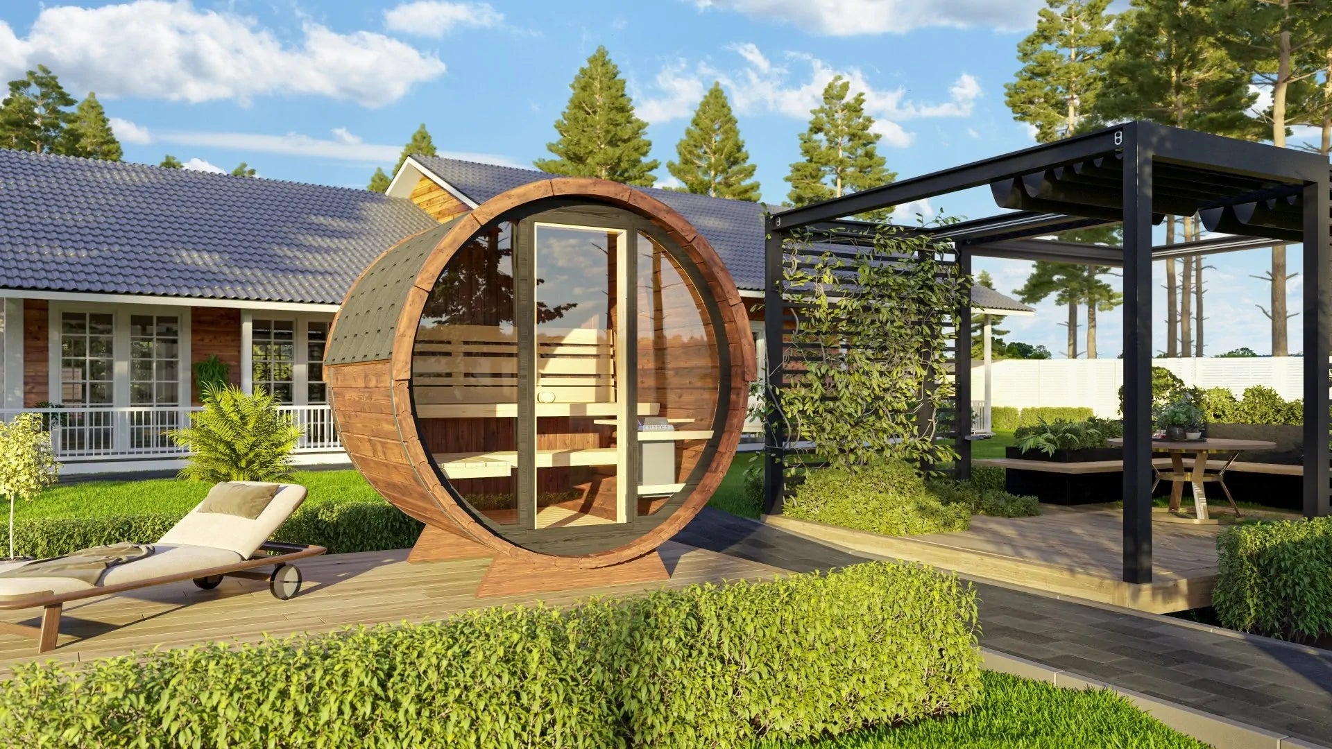 Barrel Sauna Leo | Ø 200 cm x 160 cm
