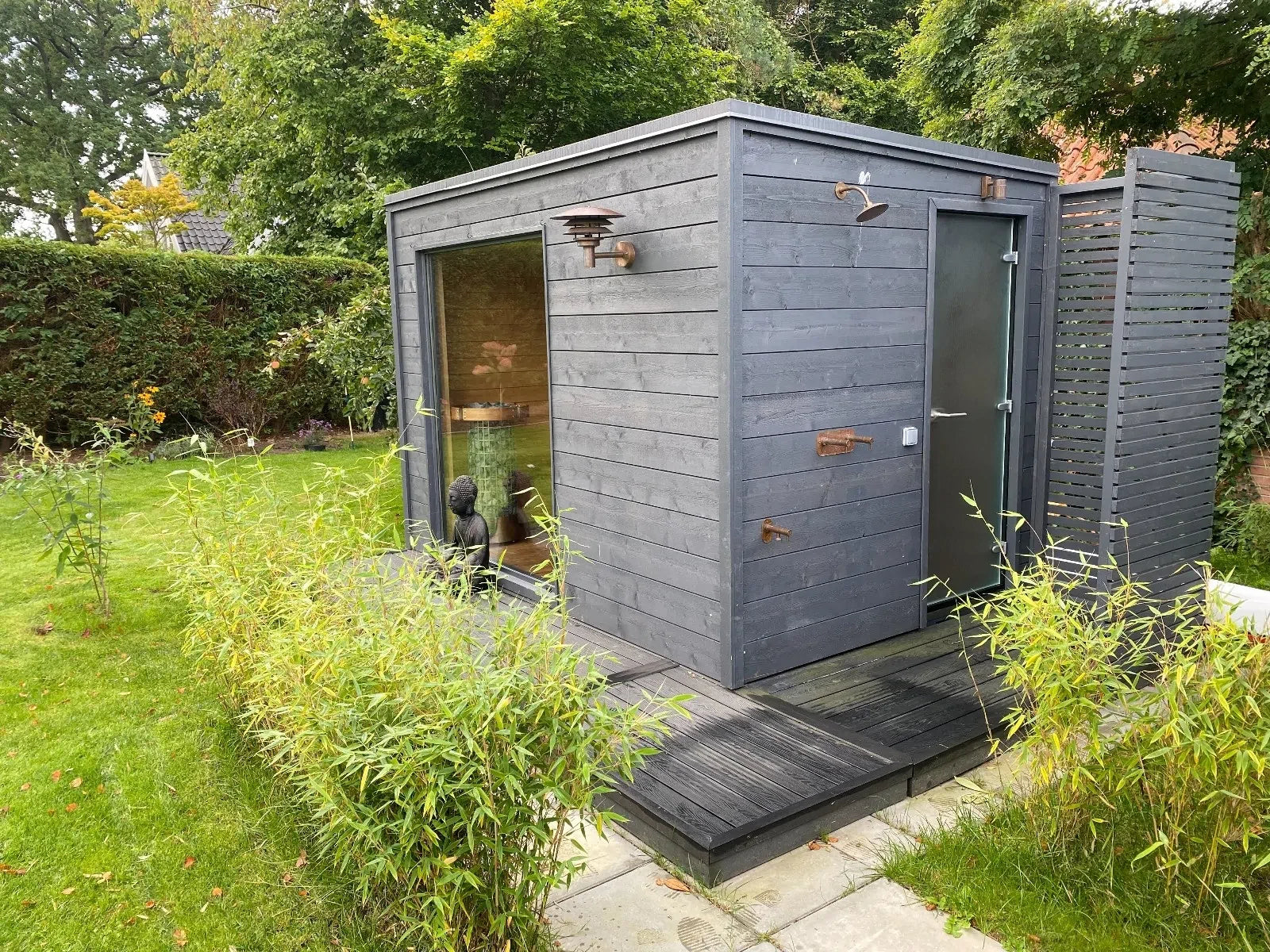 Plug-and-Play-Sauna mit Elektroheizung | 2,2 x 3,2 m 