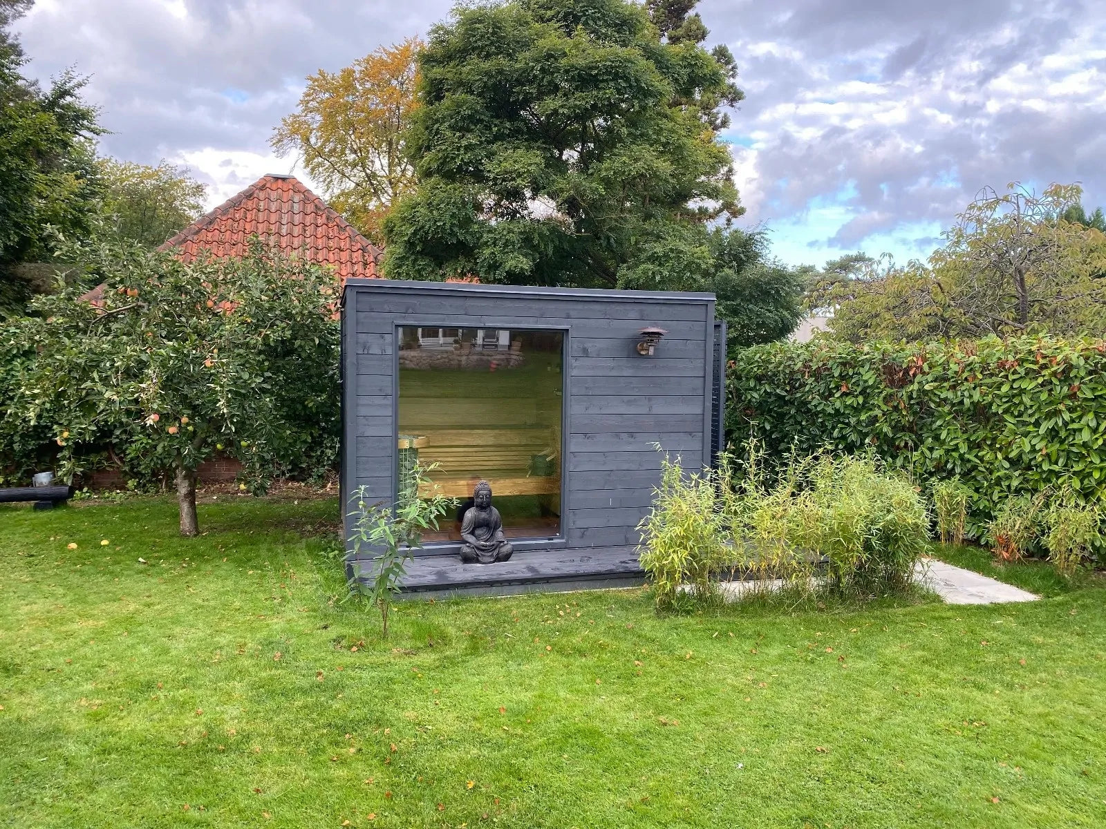 Plug-and-Play-Sauna mit Elektroheizung | 2,2 x 3,2 m 