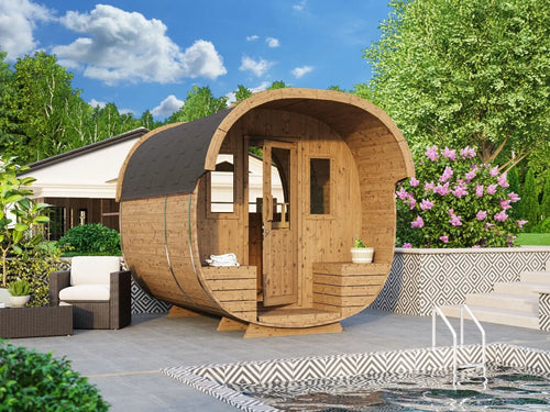 1-kamer Barrel Sauna | Ø 240 cm x 270 cm