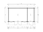 Berging Jacob - 5,7 x 3 m - 12 m²