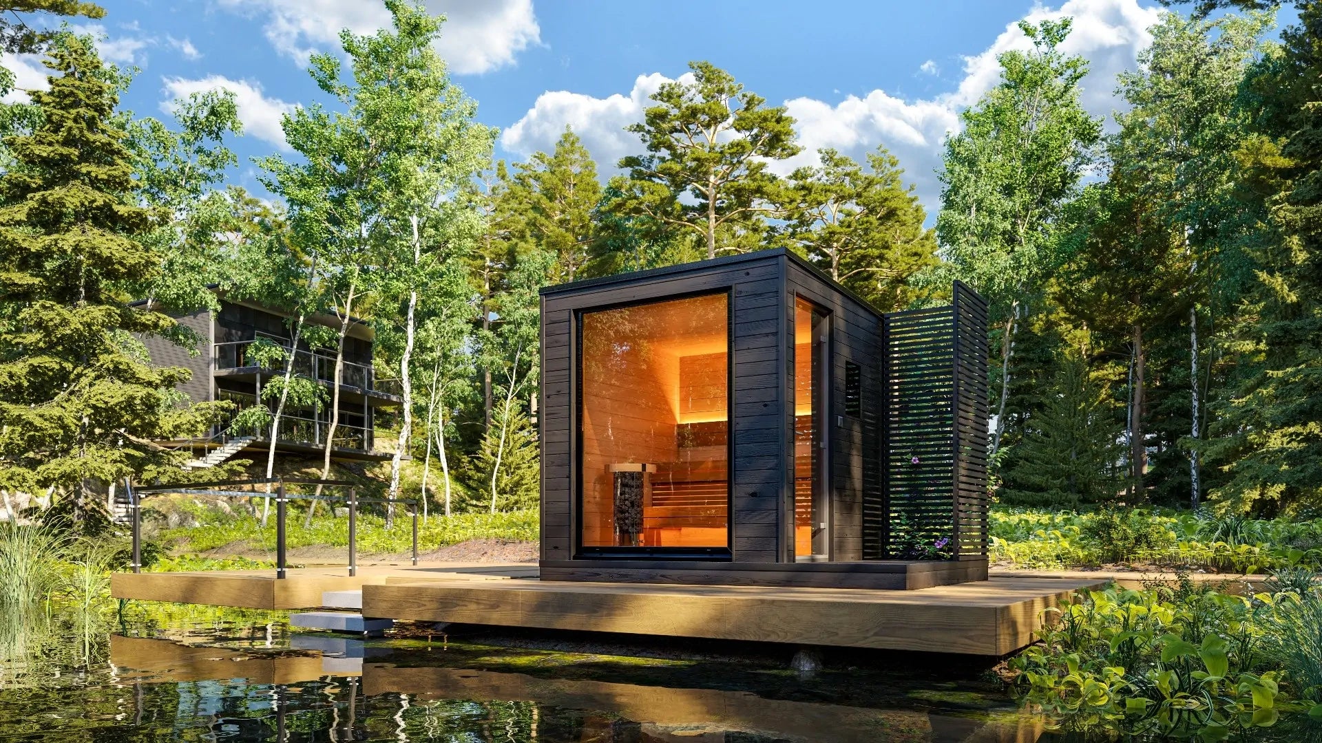 Plug-and-play sauna met elektrische verwarming | 2.2 x 2.2 m
