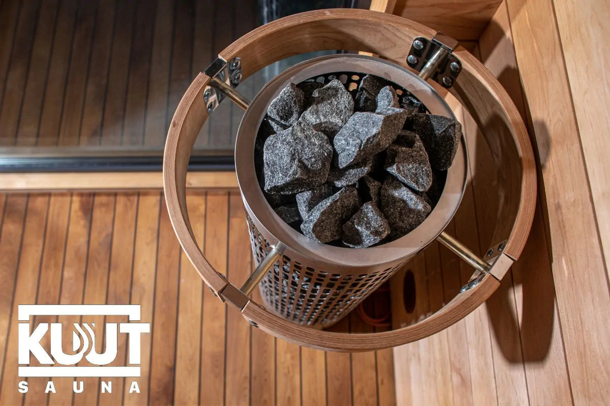 Plug-and-Play-Sauna mit Elektroheizung | 2,2 x 2,2 m