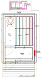 Plug-and-Play-Sauna mit Elektroheizung | 2,2 x 3,2 m 