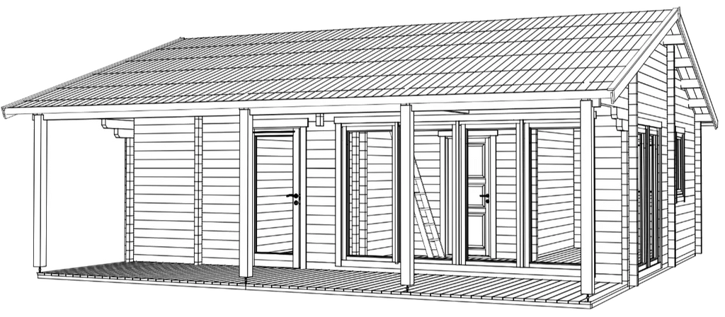 Lodge Mikka 70 - 61m² + 14m² (Terrasse)