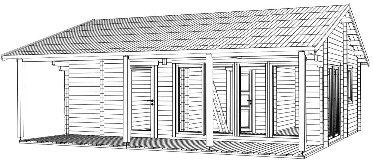 Lodge Mikka 70 - 61m² + 14m² (terras)