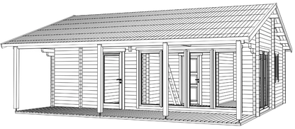 Lodge Mikka 70 - 61m² + 14m² (terras)