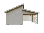 Garage mit Carport Morten | 6,2 x 5,6 m