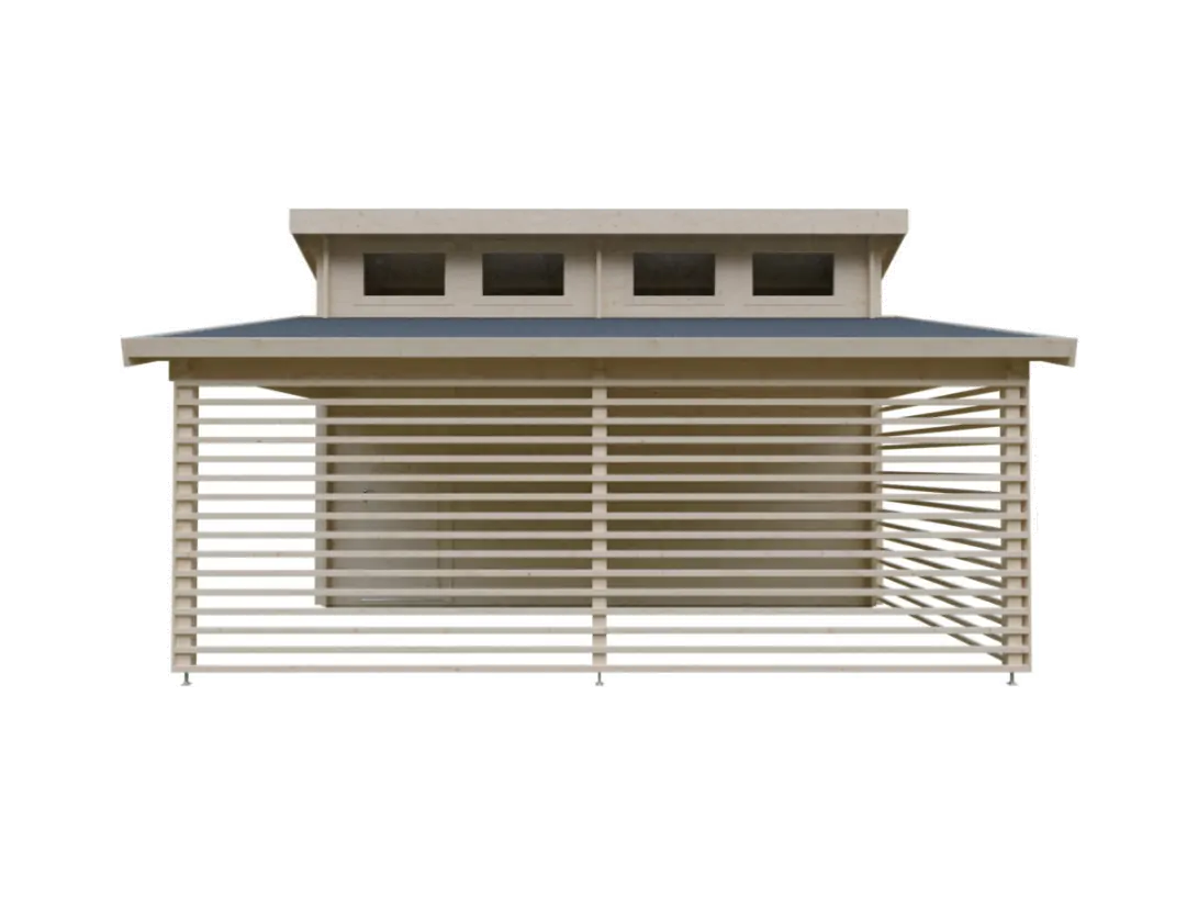 Garage mit Carport Morten | 6,2 x 5,6 m