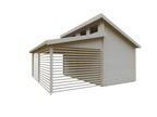 Garage mit Carport Morten | 6,2 x 5,6 m