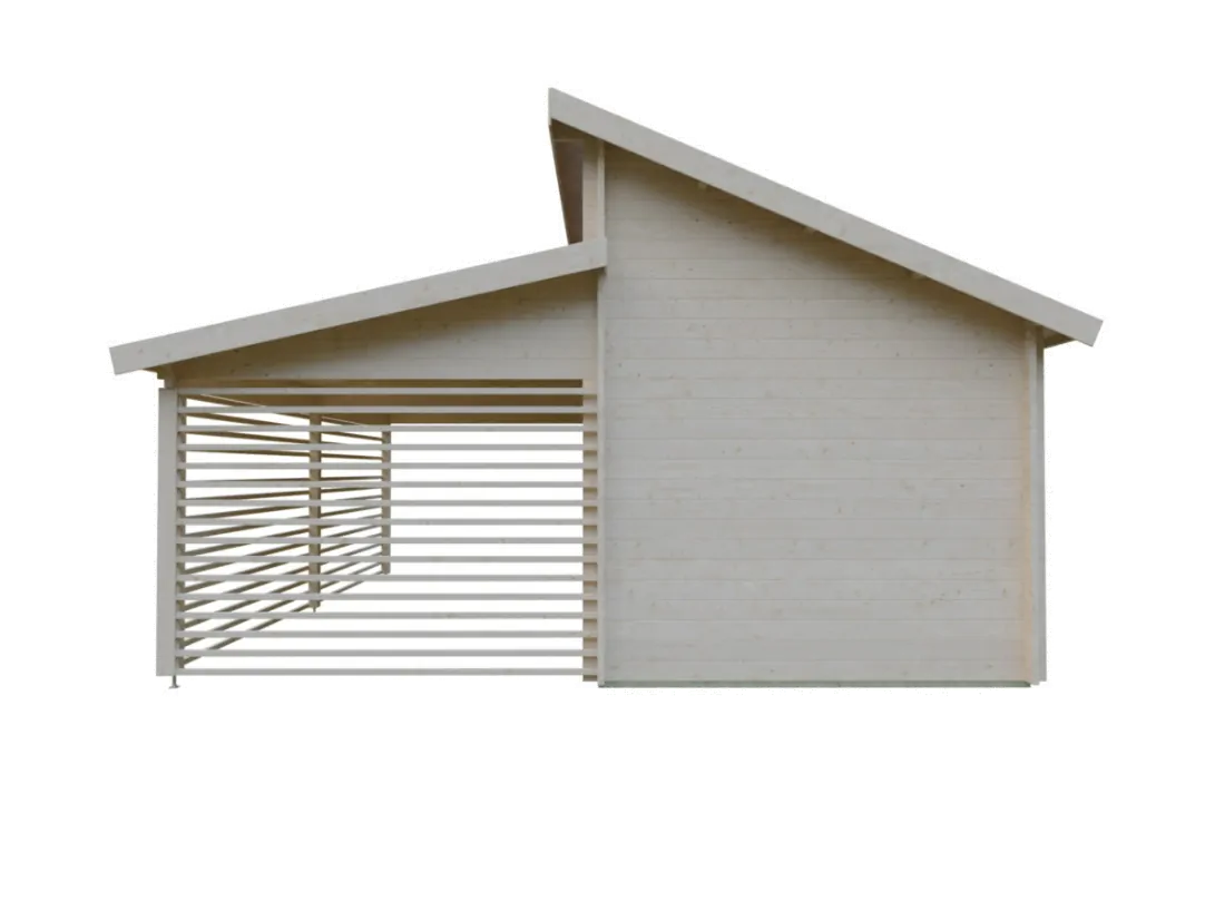 Garage mit Carport Morten | 6,2 x 5,6 m
