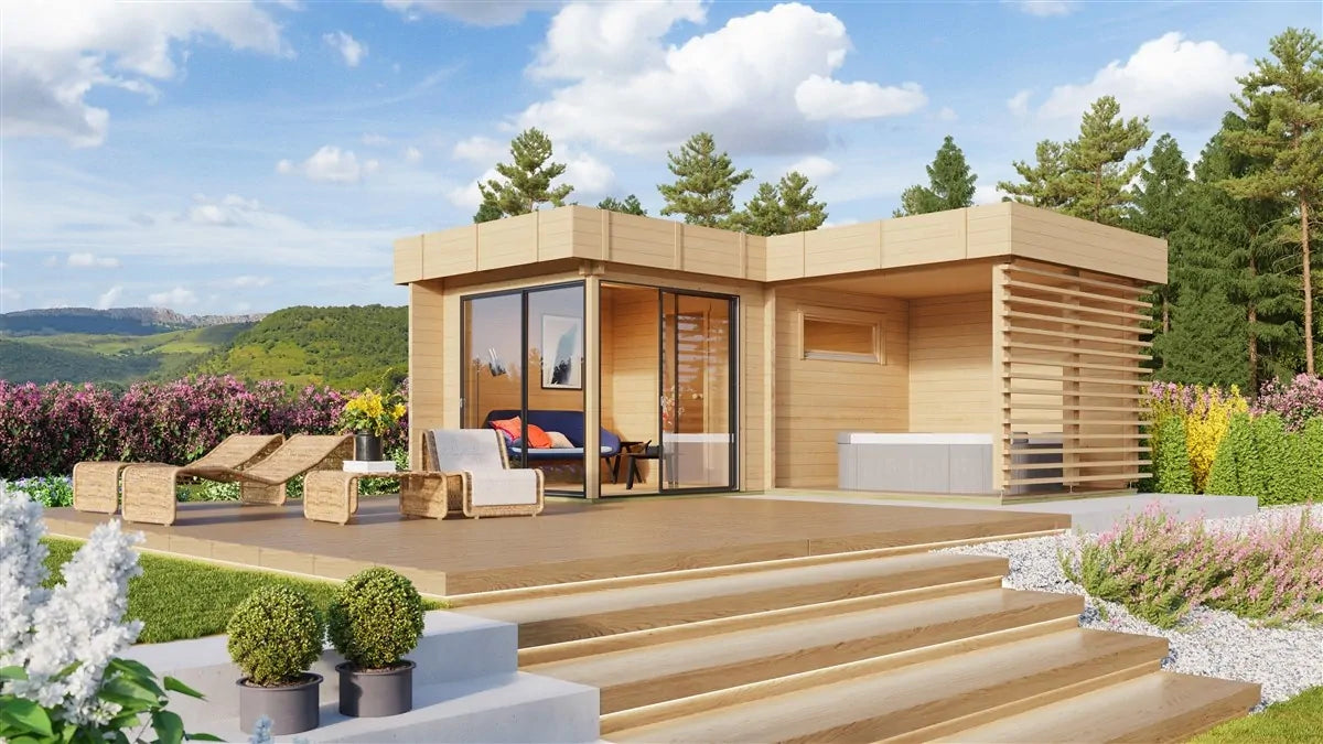 Saunacabine Forte 70 - 12m² + 8m² (terras)