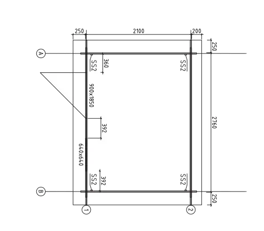 Berging Scandi - 2,1 x 2,7 m - 5,8 m²