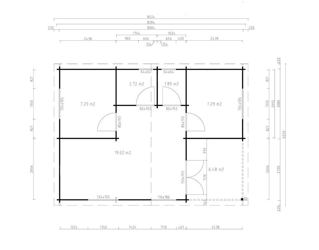 Lodge Skanderborg 90 - 45 m²