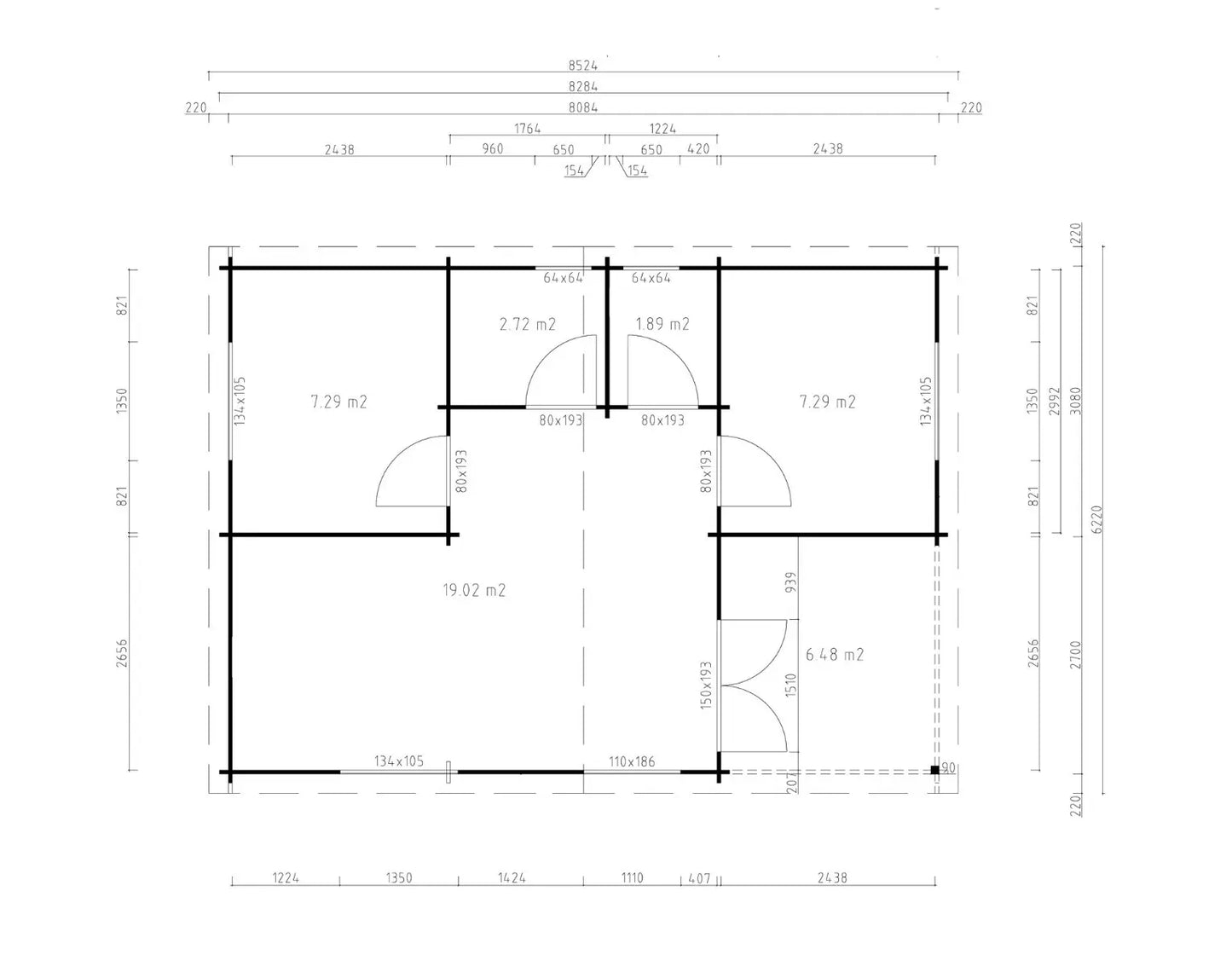 Lodge Skanderborg 90 - 45 m²